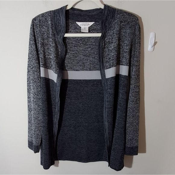 Misook scalloped cardigan‎ sweater size medium - Picture 1 of 5